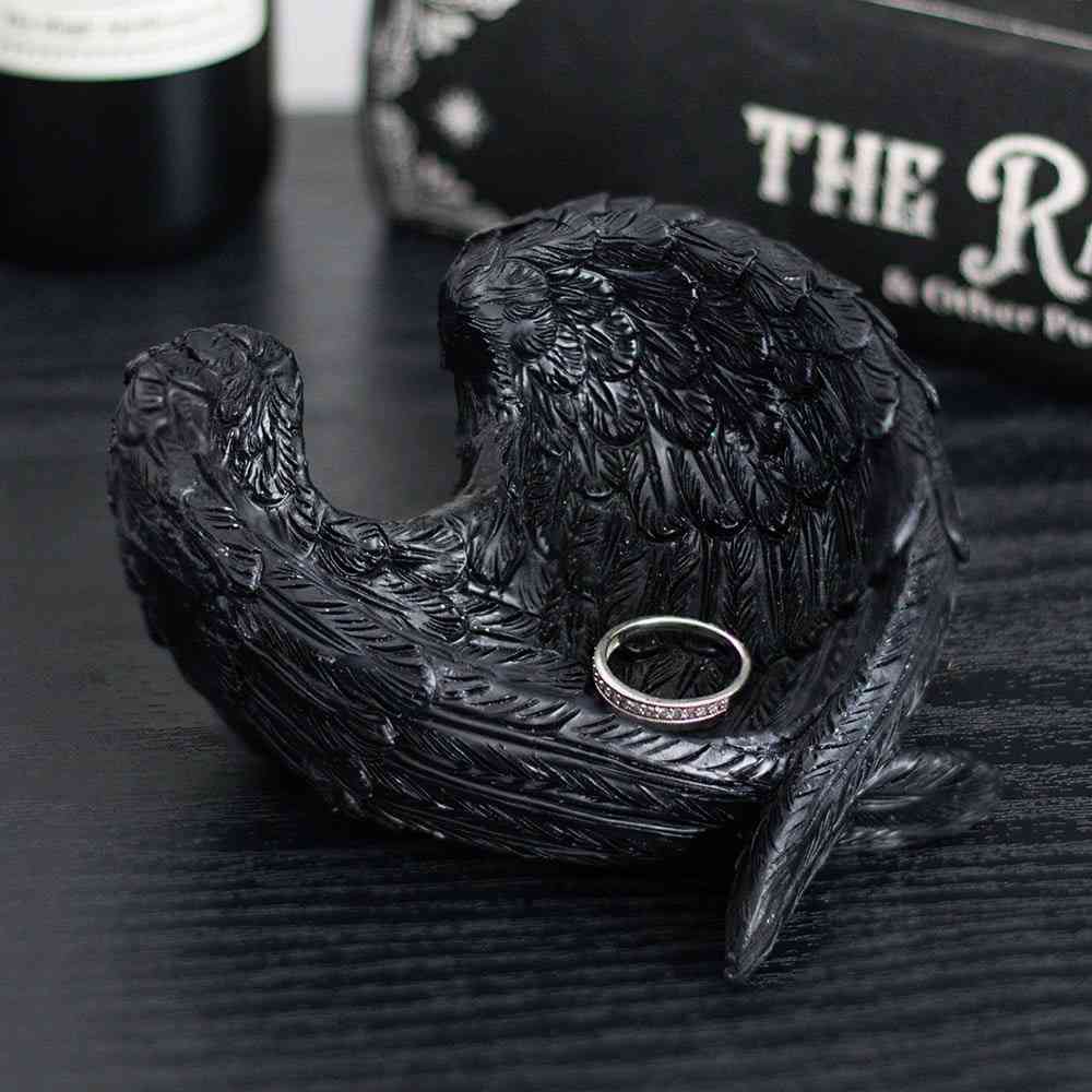 Something Different - Raven Wings Schmuckschale - Schwarz